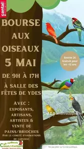 Bourse aux Oiseaux Dimanche 05 Mai 2024 au Centre Socio-Culturel d'YDES