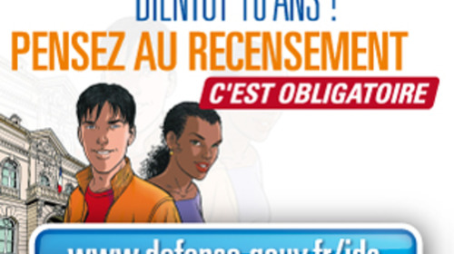 Recensement  Militaire : Bientôt 16 ans, pensez au recensement