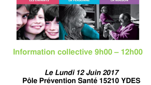UNA ASed Cantal : information collective au Pôle Prévention Santé d'Ydes