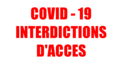 COVID-19 : Prolongation de l'interdiction de la fréquentation de certains lieux publics jusqu'au 15 avril 2020