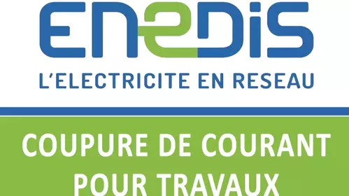 ENEDIS - Coupure de courant pour travaux le 26 janvier 2024 à La Jarrige