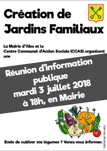 Jardins Familiaux : réunion d'information