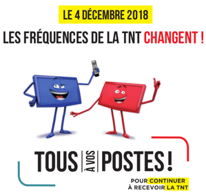 TNT : changement de fréquences le 04 décembre 2018 !
