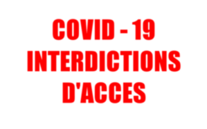 COVID-19 : Prolongation de l'interdiction de la fréquentation de certains lieux publics jusqu'au 15 avril 2020